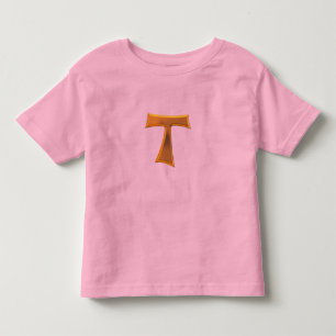 Camiseta De Bebé Golden 3D Look Franciscan Tau Cross