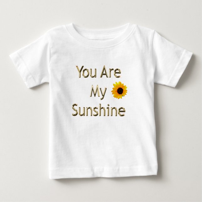 Camiseta De Bebé Golden Que Eres Mi Sol, (Anverso)