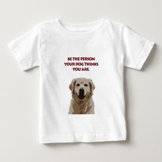 Camiseta De Bebé Golden Retriever con una buena cita (Anverso)