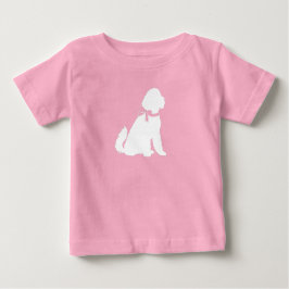 Camiseta De Bebé Goldendoodle Dog Chica rosa Baby Shower