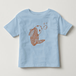 Camiseta De Bebé Goldfish anaranjado