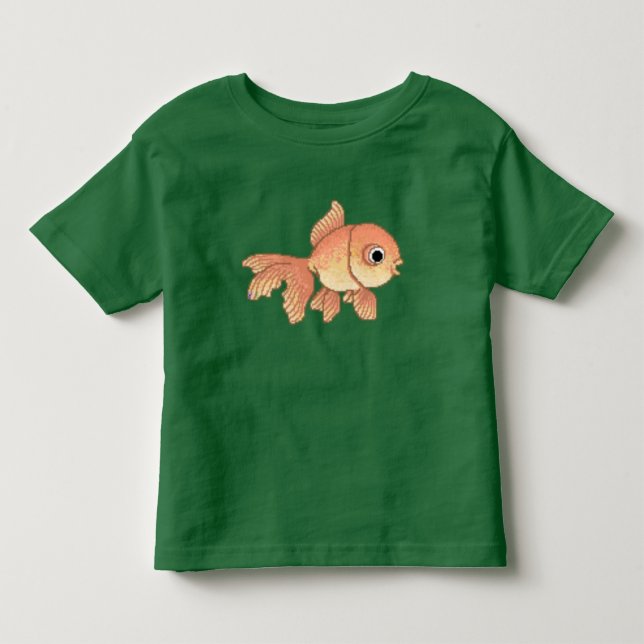 Camiseta De Bebé Goldfish del dibujo animado (Anverso)
