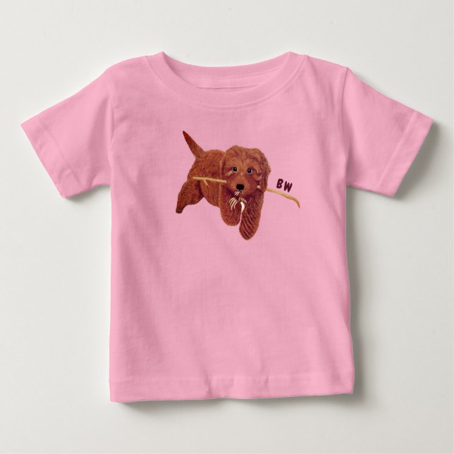 Camiseta De Bebé Goldie Golden Doodle Girl (Anverso)