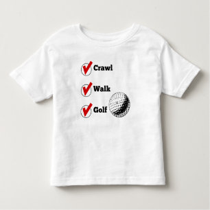 Camiseta De Bebé Golf del paseo del arrastre