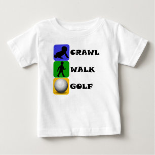 Camiseta De Bebé Golf del paseo del arrastre