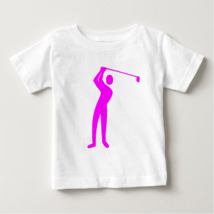 Camiseta De Bebé Golf: Magenta
