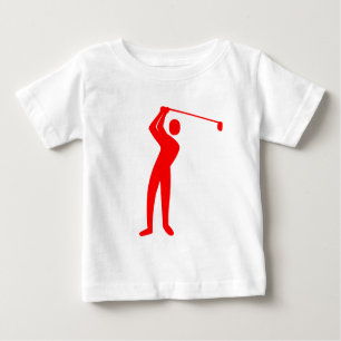 Camiseta De Bebé Golfing - Rojo