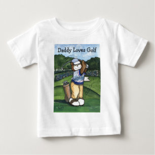 Camiseta De Bebé Golfista de sexo masculino
