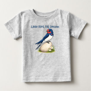 Camiseta de bebé Golondrina Pequeño Pájaro Grandes