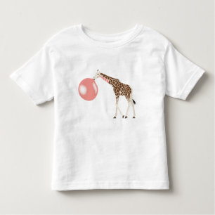 Camiseta De Bebé Goma de burbuja Girafa burbuja