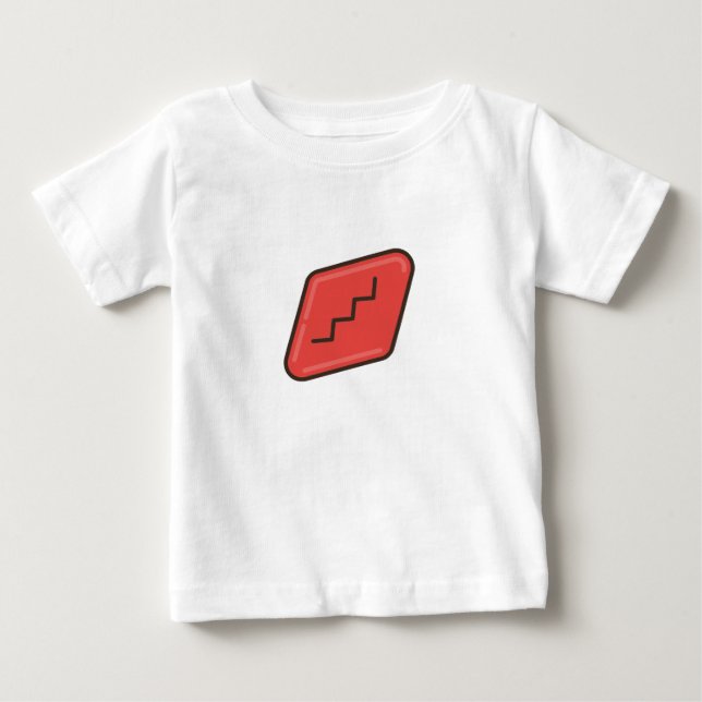 Camiseta De Bebé goma de vino (Anverso)