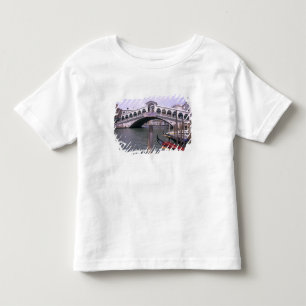 Camiseta De Bebé Góndolas y turistas cerca del Puente de Rialto