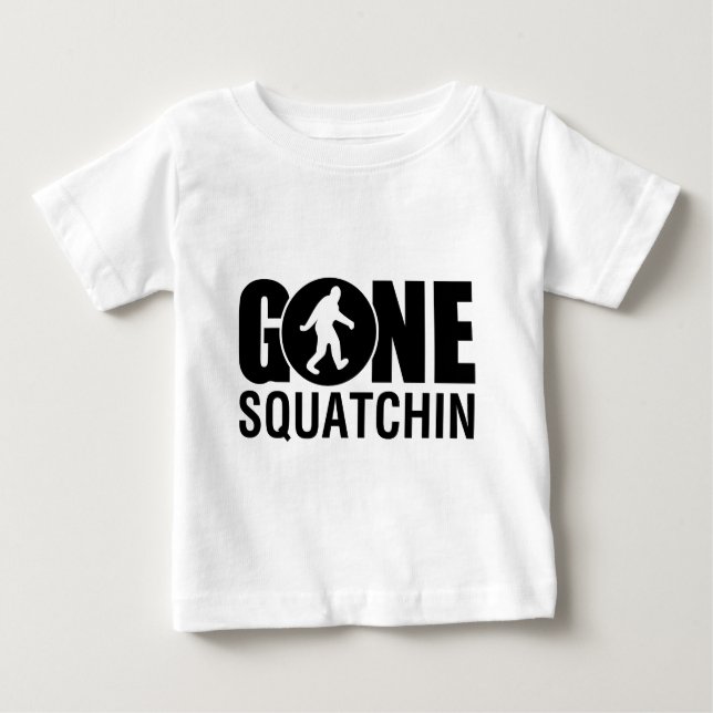 Camiseta De Bebé Gone Squatchin (Anverso)