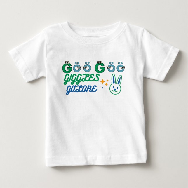 Camiseta De Bebé Goo-goo Giggles Galore - Bebé divertido (Anverso)