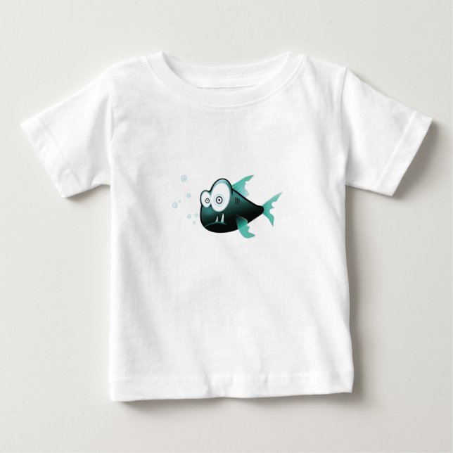 Camiseta De Bebé Goofy Fish Baby Tee (Anverso)