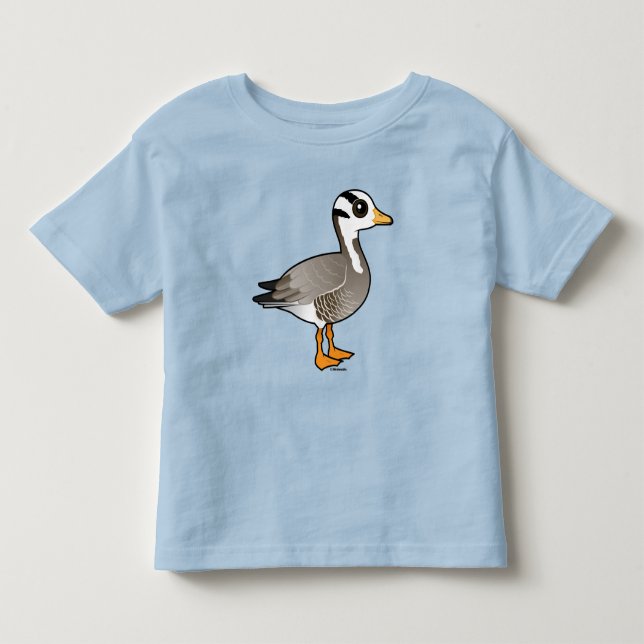 Camiseta De Bebé Goose con cabeza de bar y pájaro (Anverso)