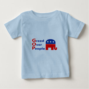 Camiseta De Bebé GOP - Avaricia sobre gente
