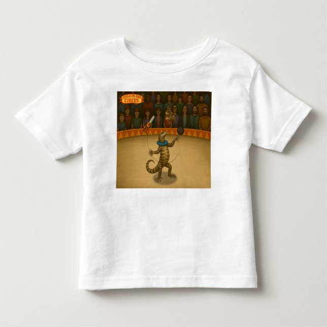 Camiseta De Bebé Gordy, goanna juggler (Anverso)