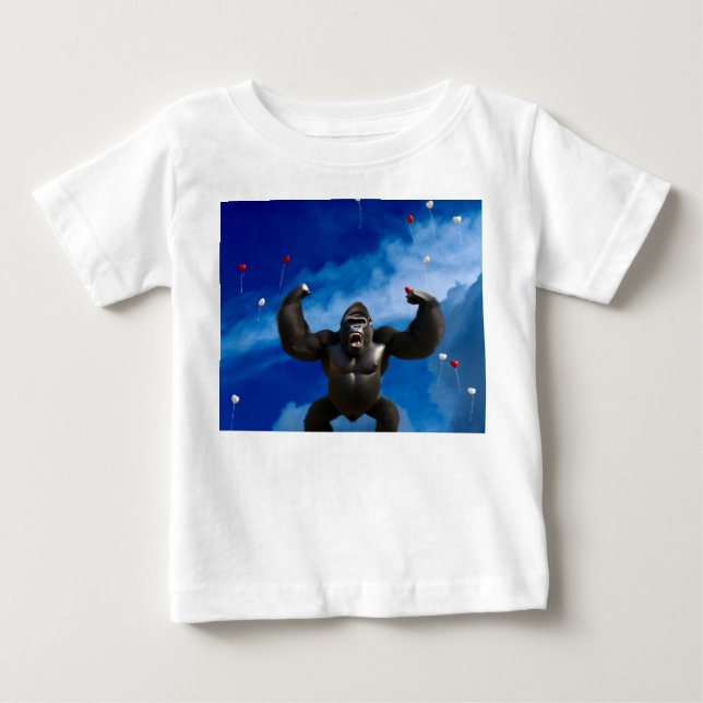 Camiseta De Bebé Gorila de fantasía.  (Anverso)
