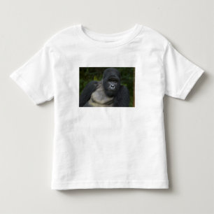 Camiseta De Bebé Gorila de montaña y dorso plateado