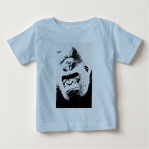 Camiseta De Bebé Gorila enojada