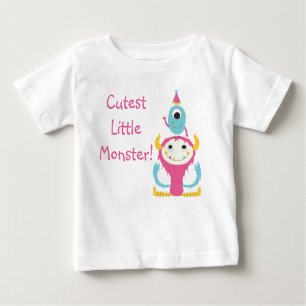 Camiseta De Bebé Gorra de cumpleaños de pequeño monstruo más lindo