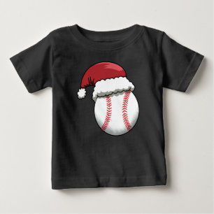 Camiseta De Bebé Gorra de Santa de béisbol de Navidad