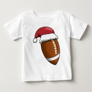 Camiseta De Bebé Gorra de Santa Navidad Fútbol Americano