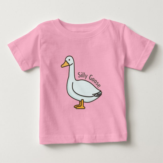 Camiseta De Bebé Gosa divertida, amante de la oca, imbécil (Anverso)
