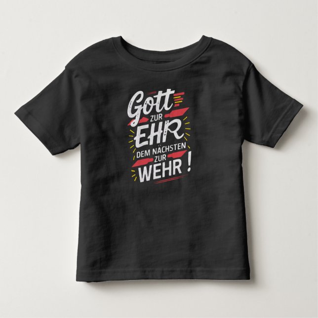 Camiseta De Bebé Gott zur Ehr dem Nächsten zur Wehr - Feuerwehr (Anverso)
