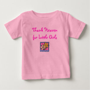 Camiseta De Bebé Gracias al cielo, por las niñas pequeñas
