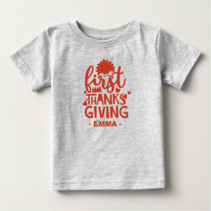 Camiseta De Bebé Gracias por dar nombre personalizado al bebé
