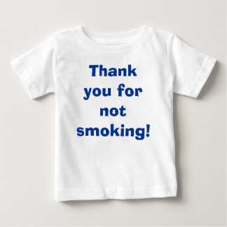 Camiseta De Bebé Gracias por no fumar