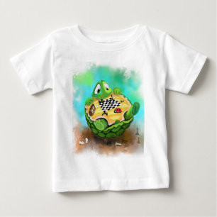 Camiseta De Bebé Graciosa Bebé Camiseta Tortuga Ladybug jugando al 
