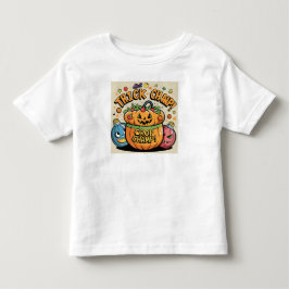 Camiseta De Bebé Graciosa calabaza Halloween Vector Art