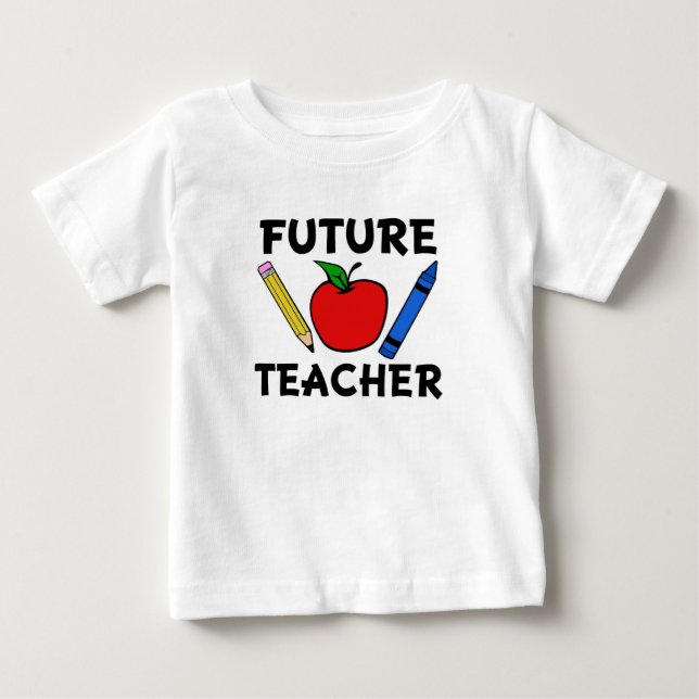 Camiseta de bebé graciosa del futuro profesor (Anverso)