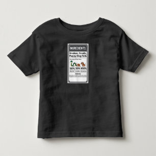 Camiseta De Bebé Graciosa etiqueta de niño ingrediente simple Hallo