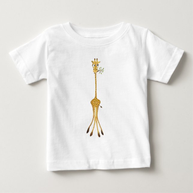 Camiseta De Bebé Graciosa jirafa bebé camiseta (Anverso)