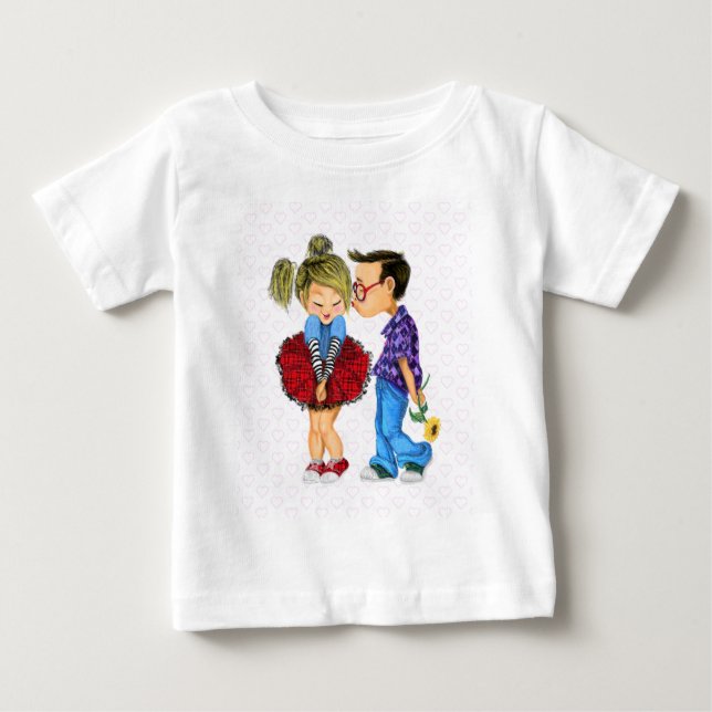 Camiseta De Bebé Graciosa Pareja (Anverso)