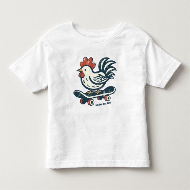 Camiseta De Bebé Graciosa patineta de patinaje personalizado (Anverso)