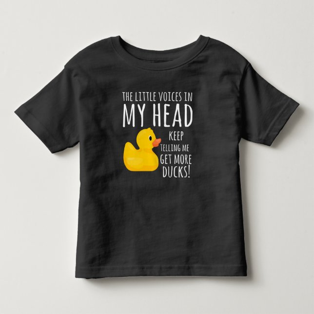 Camiseta De Bebé Graciosas voces en mi cabeza (Anverso)