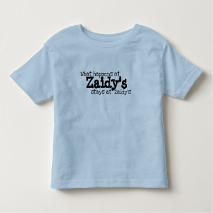 Camiseta De Bebé Gracioso abuelo de Zaidy fastidia nieto nieto