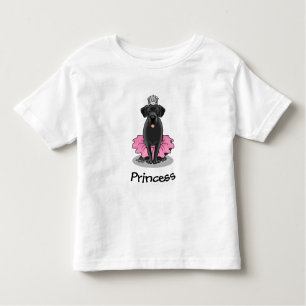 Camiseta De Bebé Gracioso ballet de perro Princesa Black Lab Recupe