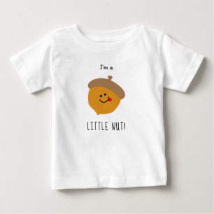Camiseta De Bebé Gracioso bebé de nueces Acorn Personalizado Cute