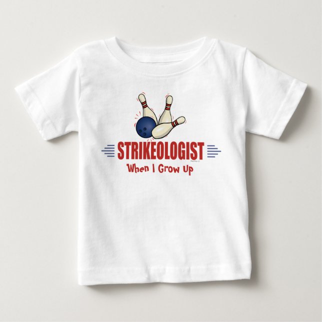 Camiseta De Bebé Gracioso Bowling (Anverso)