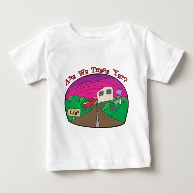Camiseta De Bebé Gracioso Camping (Anverso)