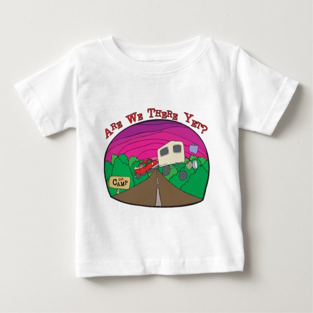 Camiseta De Bebé Gracioso Camping (Anverso)