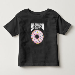 Camiseta De Bebé Gracioso donut amor hijo hermano