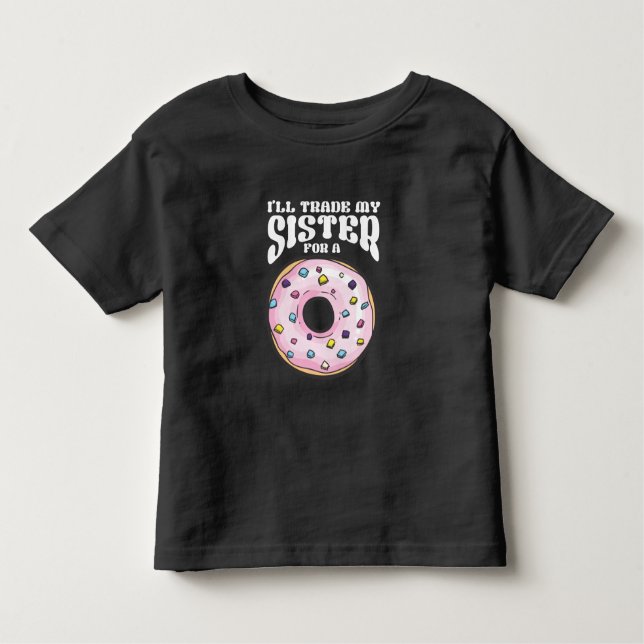 Camiseta De Bebé Gracioso donut amor hijo hermano (Anverso)