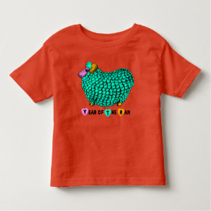 Camiseta De Bebé Gracioso Green Ram Año Chino Zodiac Toddler T